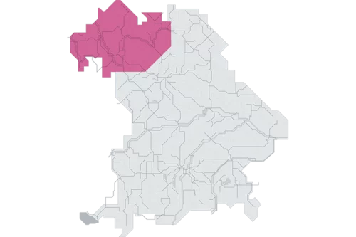 Grafik des Tarifbereichs Main Spessart in Bayern