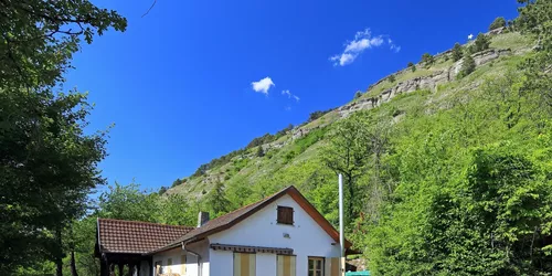 Die Faltes-Hütte am Kalbenstein, Foto: Uwe Miethe, Lizenz: DB