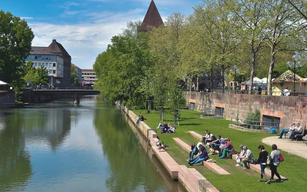 Pegnitz in Nürnberg - Die Insel Schütt, Foto: Christine Dierenbach