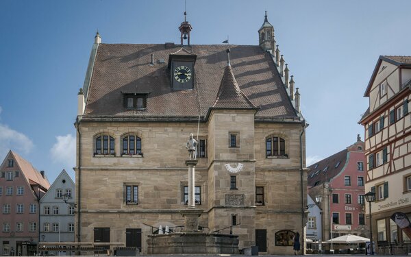 Gotisches Rathaus in Weißenburg in Bayern, Foto: Dietmar Denger