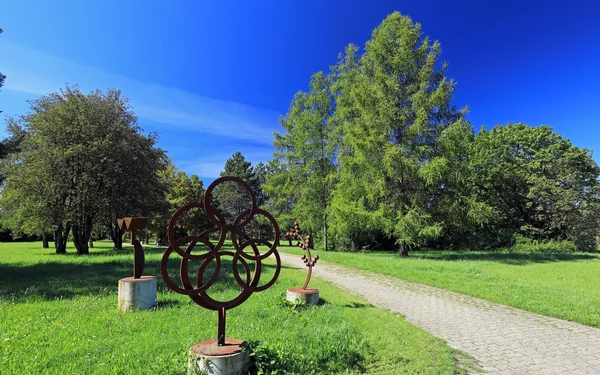 Unterwegs im Kurpark Bad Windsheim., Foto: Uwe Miethe