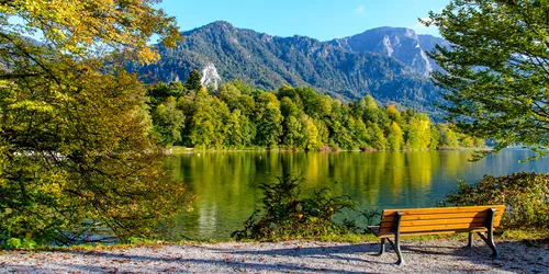 Kochelsee mit Bergpanorama