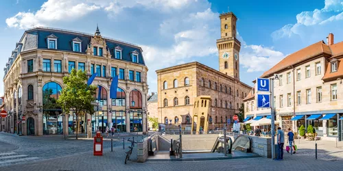 Blick auf den Kohlmarkt in Fürth