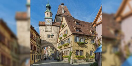 The old town of Rothenburg from ob der Tauber | DB Regio Bayern