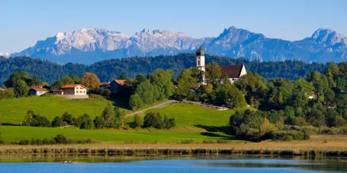 Aussicht auf die Ammergauer Alpen