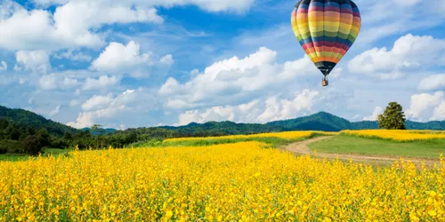 Balloon flight above the Upper Palatinate