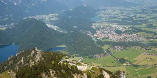 Take the Tegelberg railway to the royal view of Neuschwanstein Castle