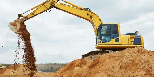 Excavator adventure in Ebing near Bamberg